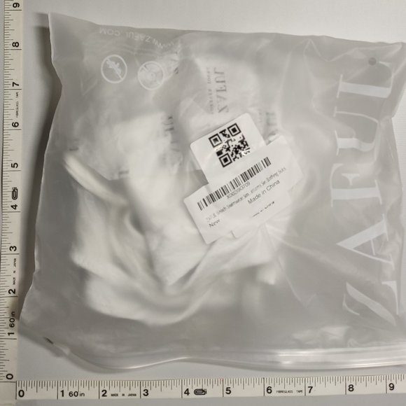 NWT ZAFUL Small Triangle White bikini set - Picture 3 of 6